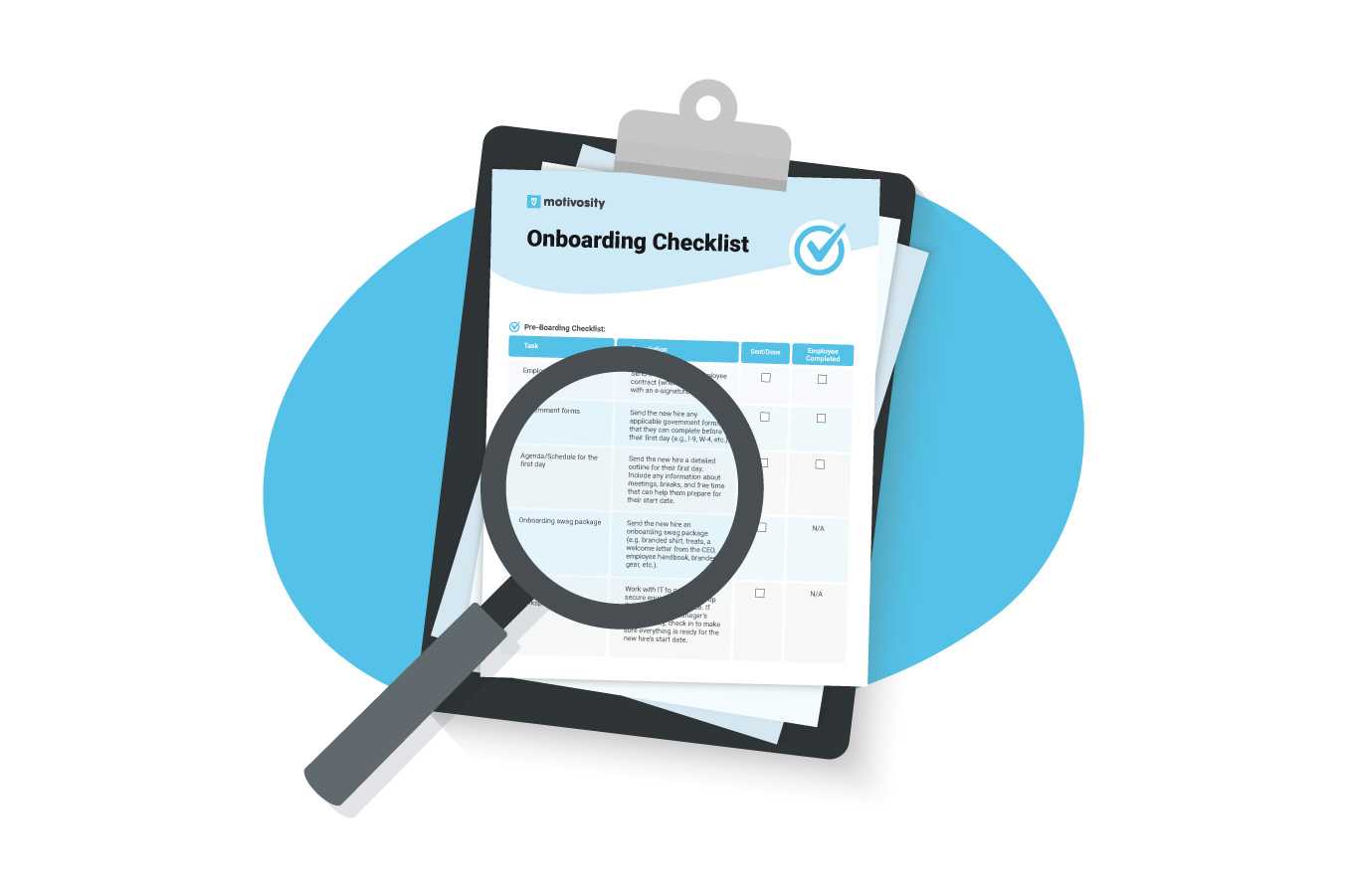 New Hire Onboarding Checklist | Motivosity