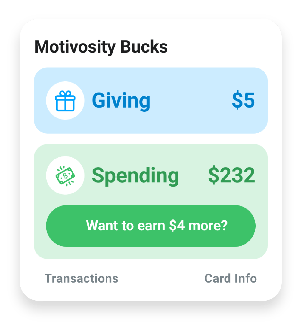 Screenshot of green earn more button