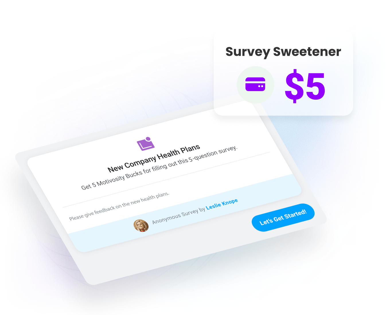 Image of employee feedback from an employee engagement survey in Motivosity.